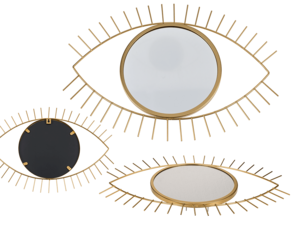 Goldfarbener Metallspiegel, Auge,