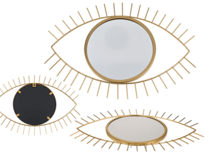 Goldfarbener Metallspiegel, Auge,