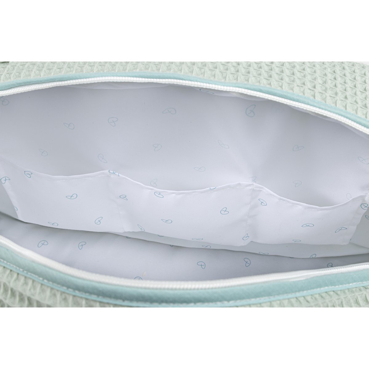 Umhänge-Umstandstasche für Kinderwagen und Krankenhaus. Praktische und elegante Organizer-Tasche mit großem Fassungsvermögen. Produkt hergestellt in Spanien.