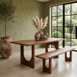 Bullnose affaset spisebordsblanding i mangotræ
