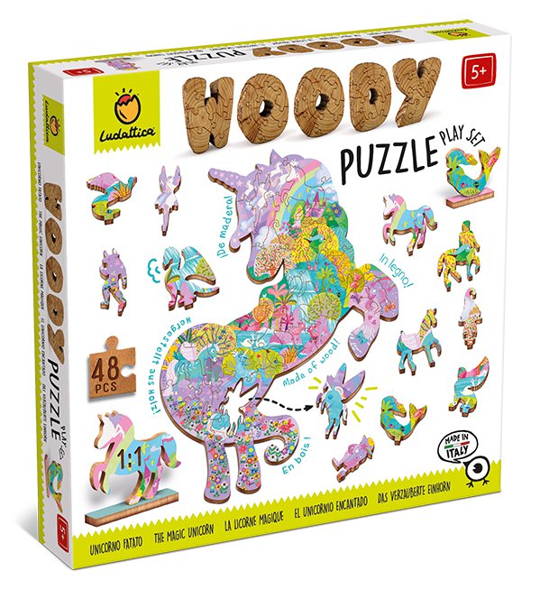 Woody Puzzle - Eenhoorn