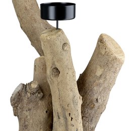 Fyrfadsstage naturfarve H. 25 cm, VE 6