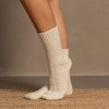 Gestrickte Wollsocken für Damen