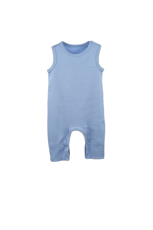 GOTS-mærket  økologisk bomuld  babyribbet vest Romper
