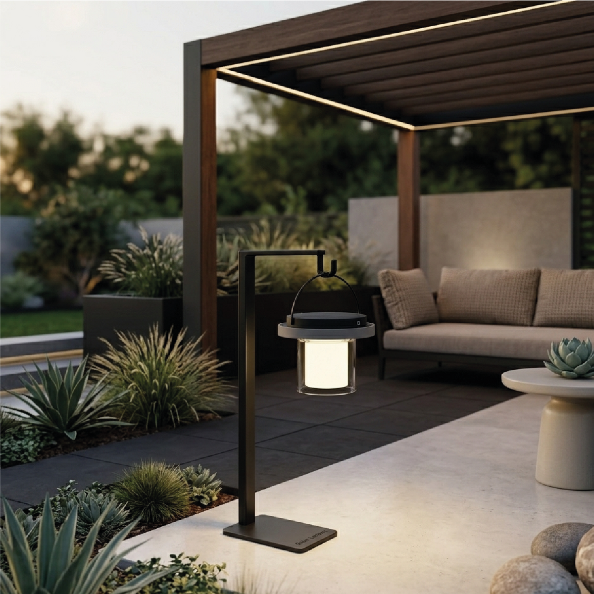 Lampa stołowa Solar Coco Gold