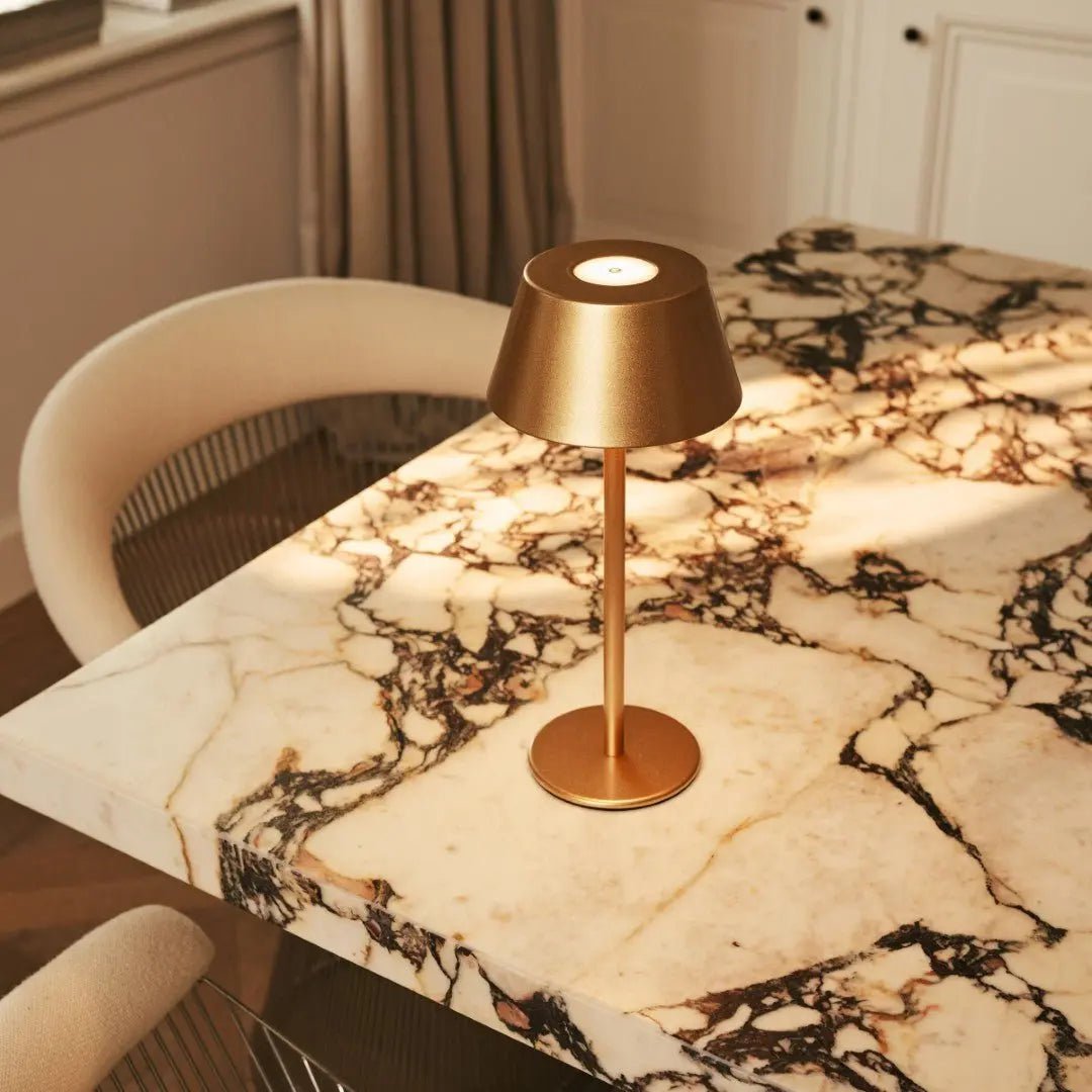 Milou Gold Rechargeable Table Lamp