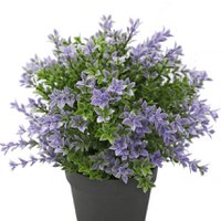 Artificial plant boxwood purple 22 cm UV