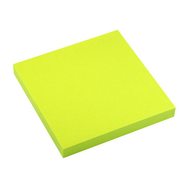 Info notes 75x75mm bright green green 80 sheet