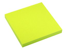 Info notes 75x75mm bright green green 80 sheet