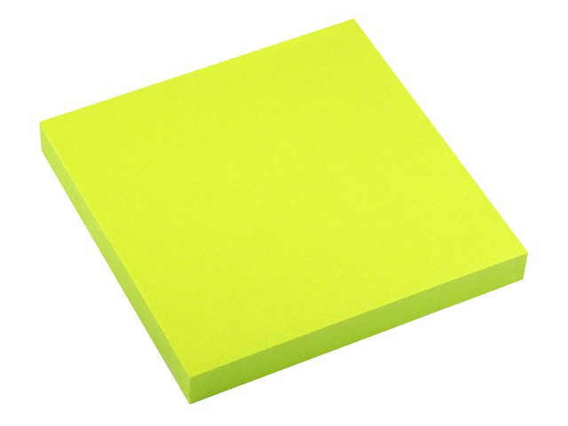 Info notes 75x75mm bright green green 80 sheet