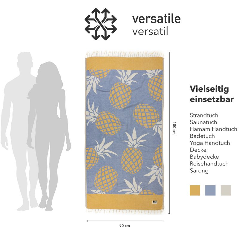 ANANASBLAUW - 100% Katoen
