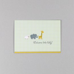 Postkarte Geburt Tiere Felix