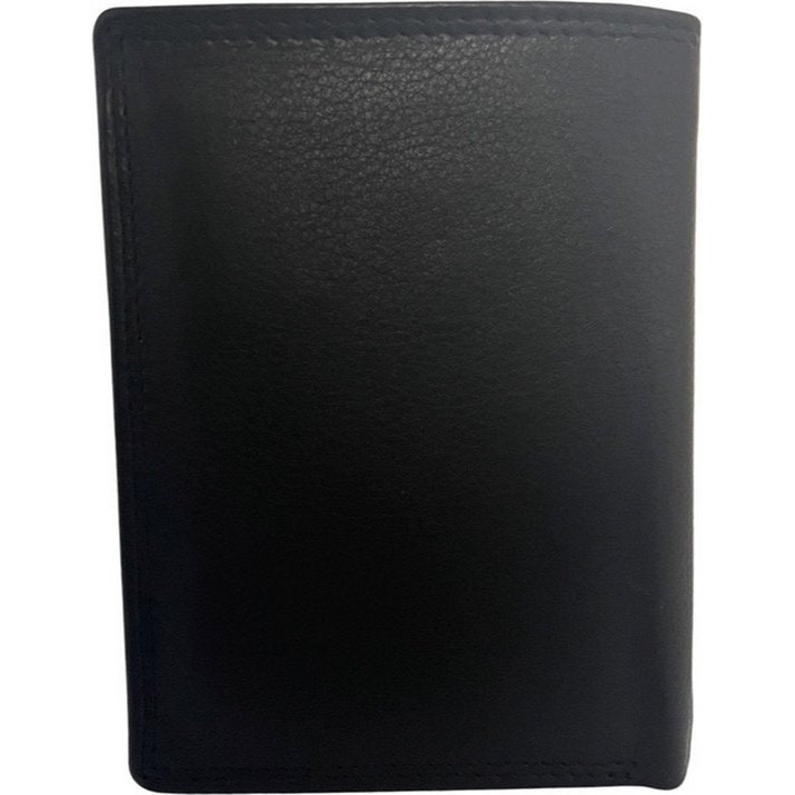 Schwarze Brieftasche Wallet Männer echt lernen RFID Anti Skim