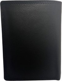 Schwarze Brieftasche Wallet Männer echt lernen RFID Anti Skim