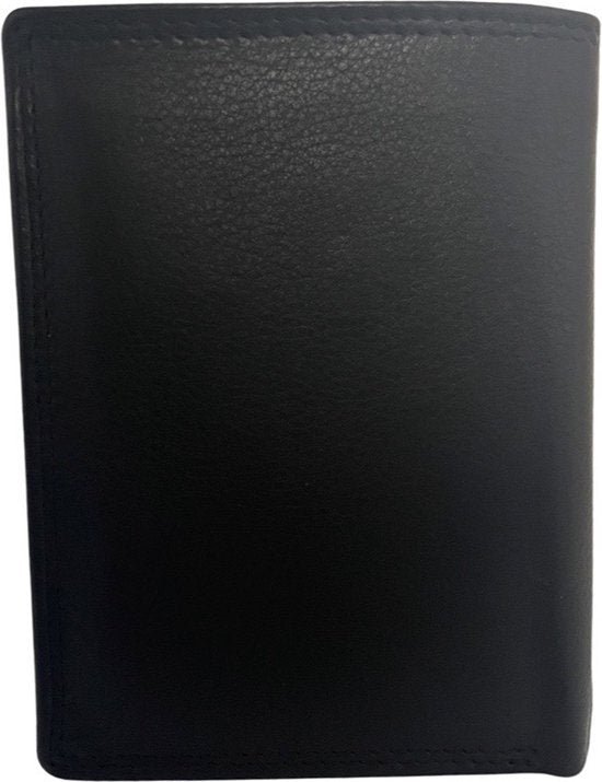 Schwarze Brieftasche Wallet Männer echt lernen RFID Anti Skim