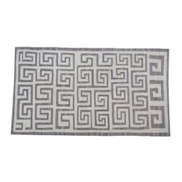 Tapis Kilim gris fumé moderne