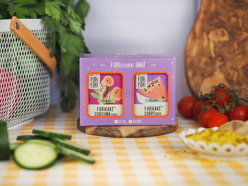 FURIFURI "UMAÏ" doos - Sesam- en zeewierkruiden - zoutalternatief 2X80g