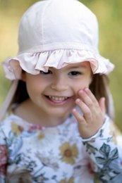 Chapeau d'été ELLA PINK pour fille
