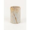 Medium narrow cylindrical vase in stone without lid
