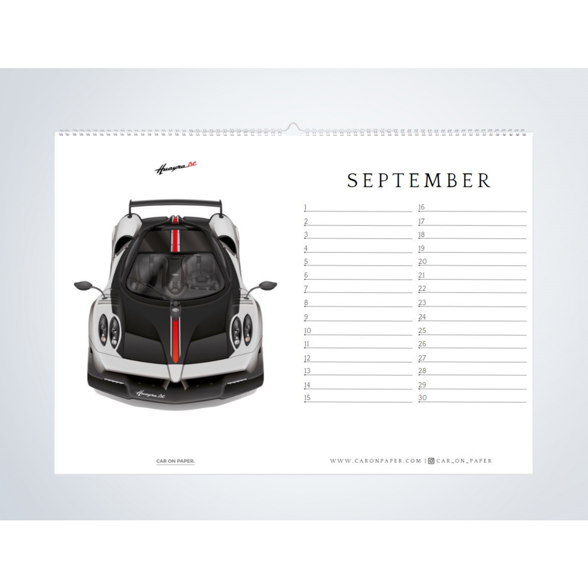 Car Birthday Calendar