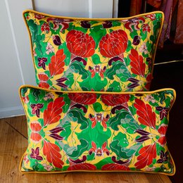 Kissen Au Jardin gelb (30x50)