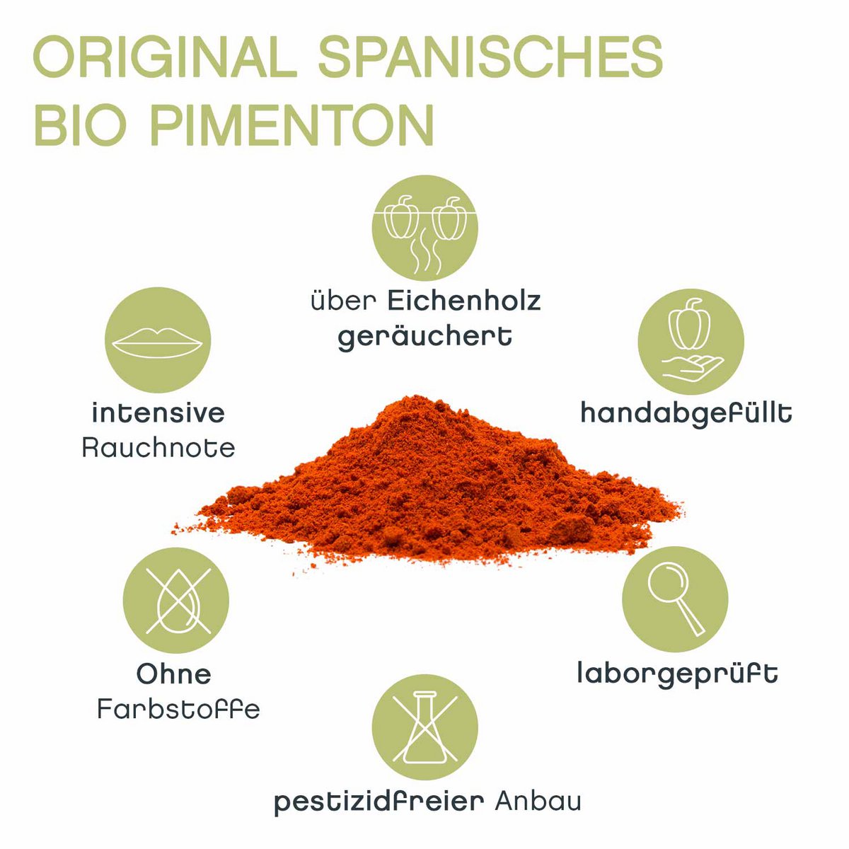 Gerookte paprika, gemalen, zoet, bio, 250g
