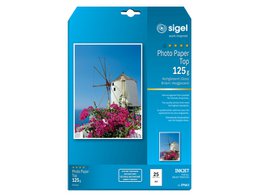 Inkjet photo paper Sigel A4Top 125gsm high white 25 sheets high gloss