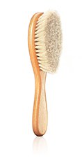 Medium baby hair brush natrual line