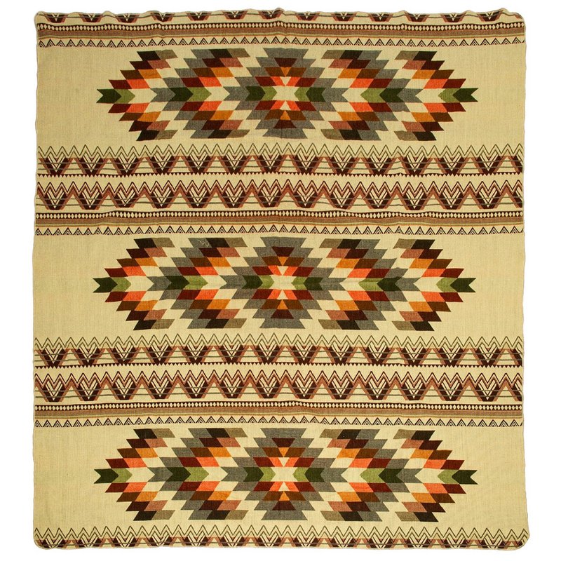 Ecuadorian alpaca blanket | native blanket | Antisana Green