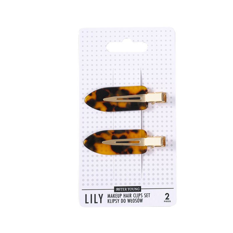 Sister Young l LILY - Set de Pinzas para el Cabello de Maquillaje (2 piezas)