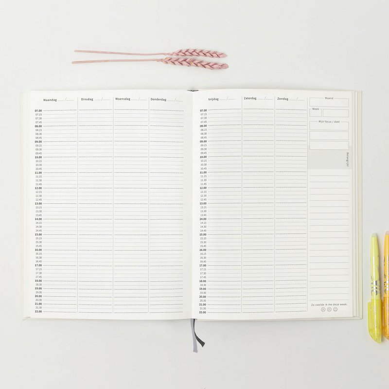 Prikkelarme planner Mandala - Medium / A5+ ongedateerd