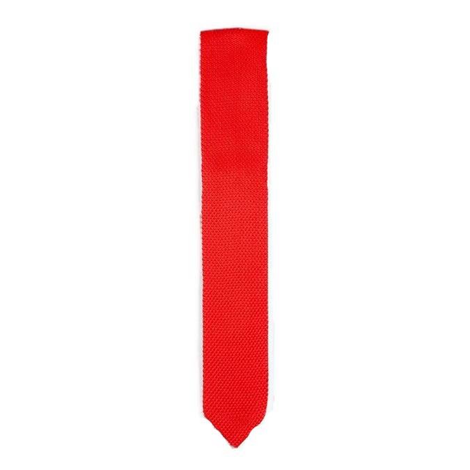 Pillar Box rote Strickkrawatte