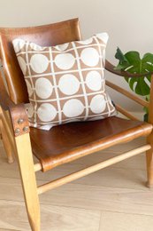 Don Kissenbedeckung brauner, weicher Jacquard-Baumwollstrick