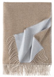 Plaid ALASSIO natur-hellblau