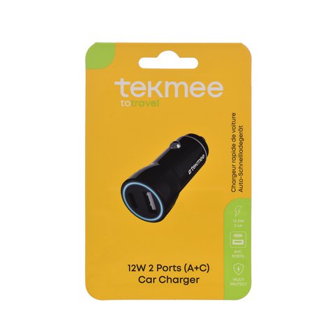 Zigarettenanzünderbuchse 2 USB-Anschlüsse 12W / 2A - Tekmee