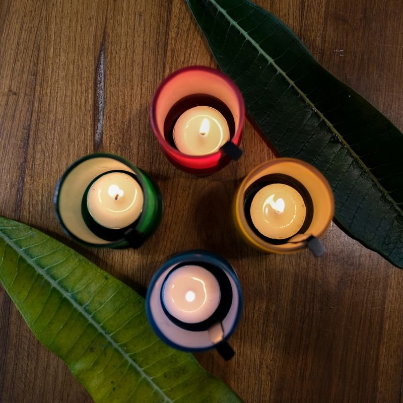 Holder tealights “Color Frosted”