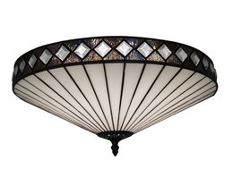 Plafón de techo mayor diámetro 45cm Tiffany Serie Ilumina LG290200