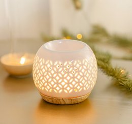 Kominek do perfum z serii Céramy – Qianbi – Lakierowany ceramiczny świecznik – Dyfuzja zapachowych wosków, olejków eterycznych – Dekoracyjny pomysł na prezent