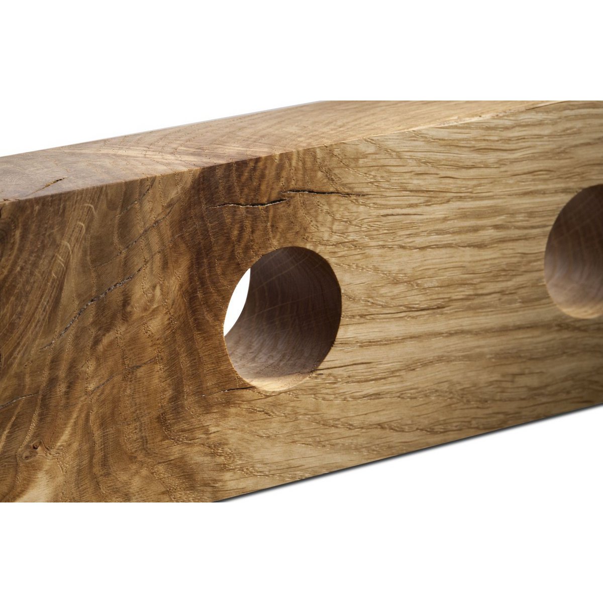 Tu Las™ Wandmontiertes Weinregal aus Holz – 77 x 9 x 4 cm – Schwebender Weinflaschenhalter – Eichenholz