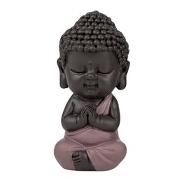Buddha Statuette – Pink Toga – Zen and Feng Shui Decoration – Spiritual and Relaxed Atmosphere – Decorative Gift Idea