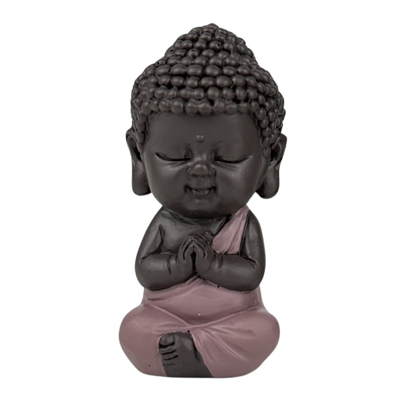 Buddha Statuette – Pink Toga – Zen and Feng Shui Decoration – Spiritual and Relaxed Atmosphere – Decorative Gift Idea