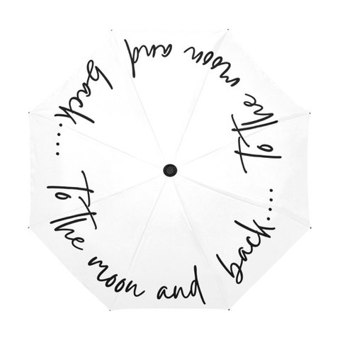 Umbrella to the moon and back white