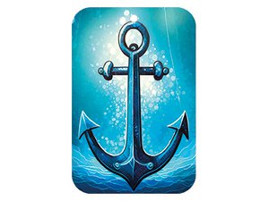 Air freshener anchor, 3 scents assorted, 10x6.5cm