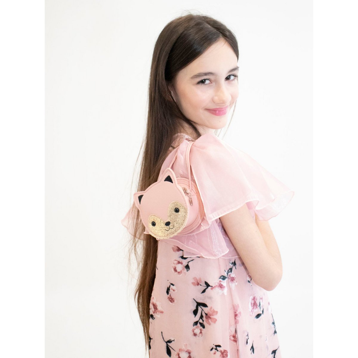 Children's shoulder bag - Gaspard the kitten Pink