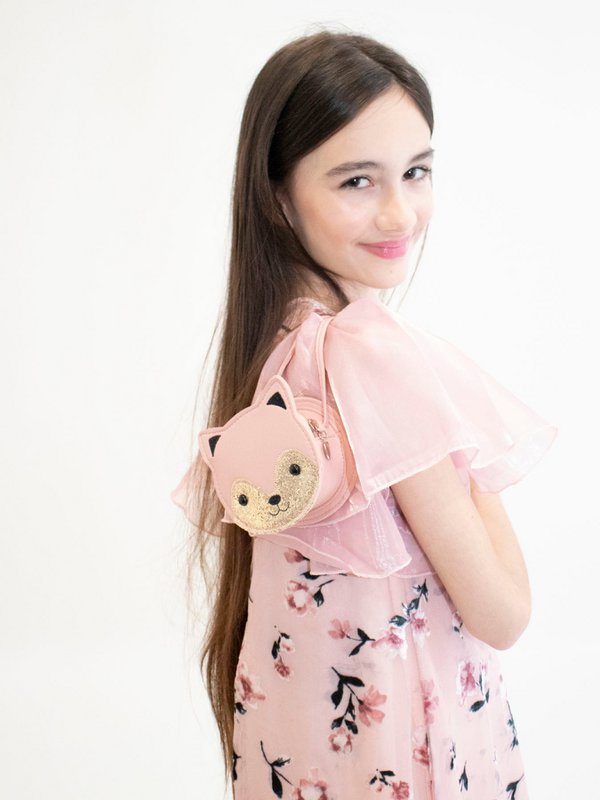 Kinderschoudertas - Gaspard het katje Roze