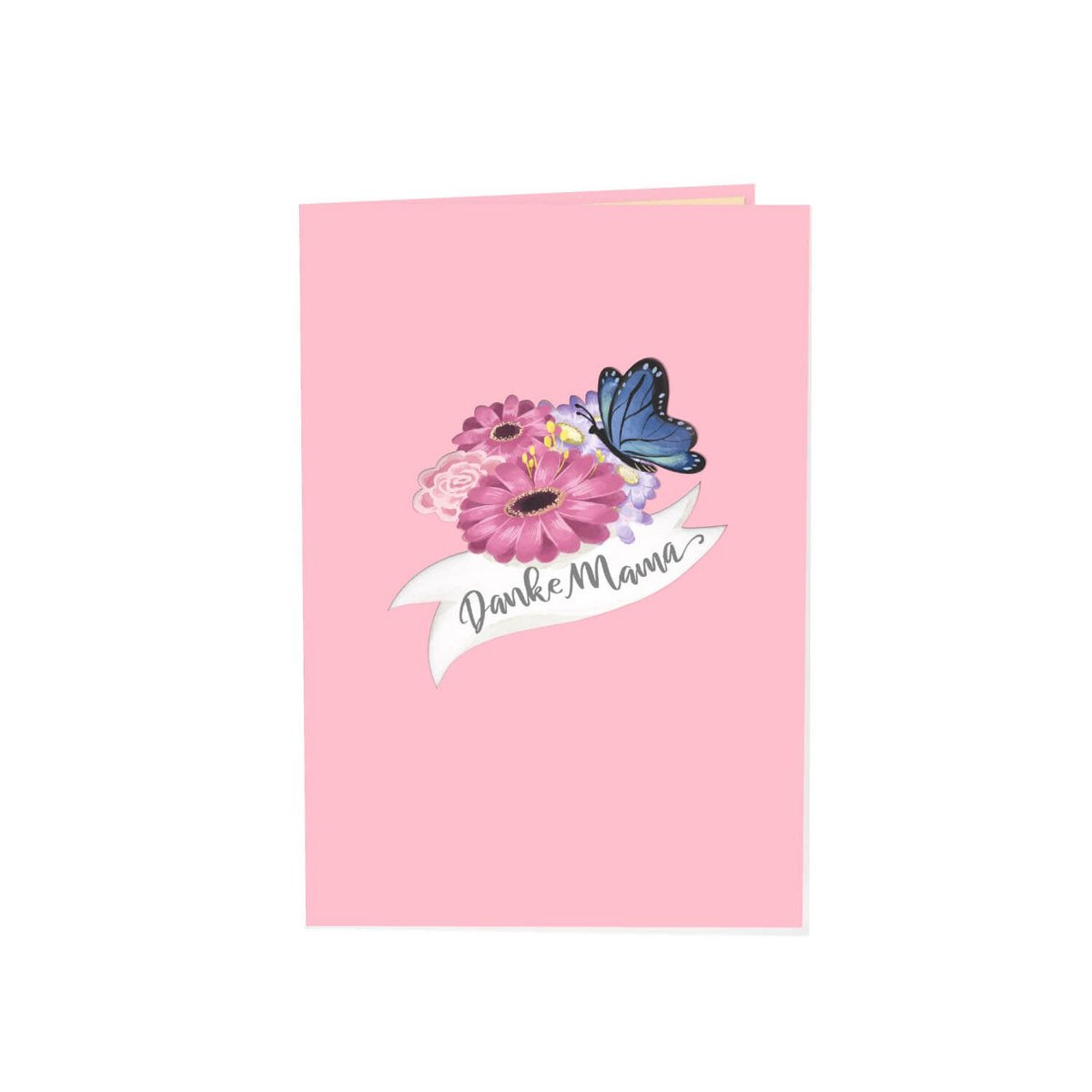 Beste moeder bloemenmand pop-upkaart
