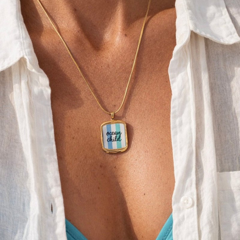 Ocean Child – Collier avec pendentif en or