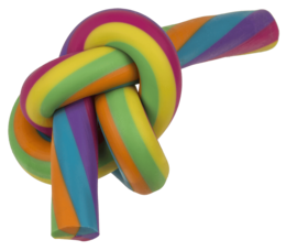 Stretchy string, Rainbow, 30 cm,