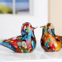 Glass bird "Florale" VE 4 so