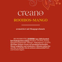 Confezione da 20 bustine di tè Rooibos-Mango biologico
